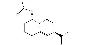 (2S,8R)-4(15),5,10(14)-Germacratrien-1-ol acetate